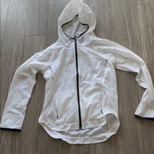Athleta white shell jacket